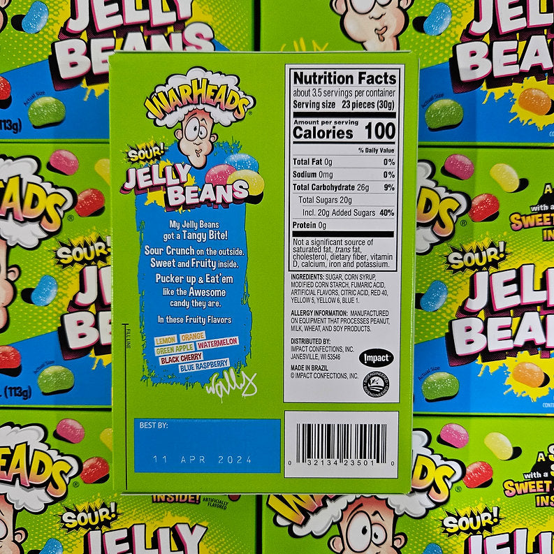 Warheads Jelly Beans 113g (Seconds)